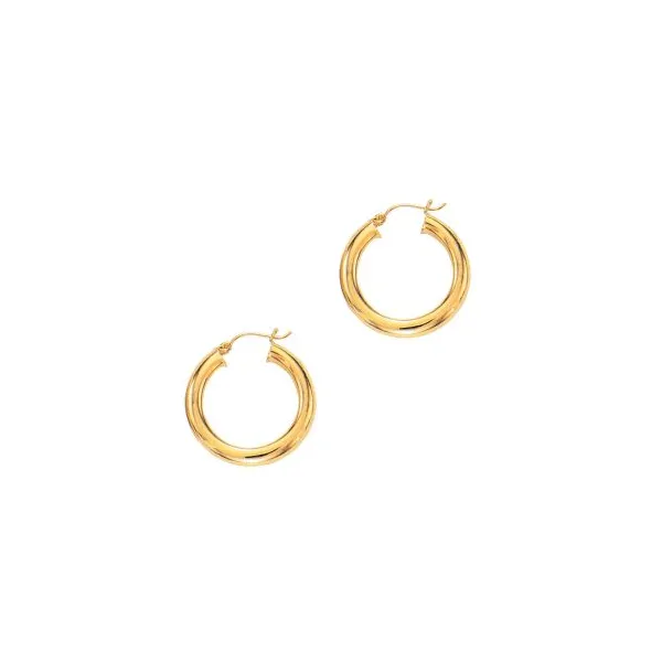 Gold Earrings in 14 Karat Yellow Gold 4.20 Grams Tzfasman Jewelers Brooklyn, NY