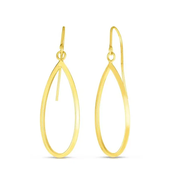 Gold Earrings in 14 Karat Yellow Gold 1.00 Grams Tzfasman Jewelers Brooklyn, NY