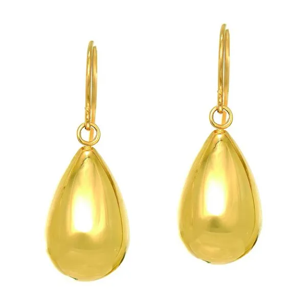 Gold Earrings in 14 Karat Yellow Gold 1.40 Grams Tzfasman Jewelers Brooklyn, NY