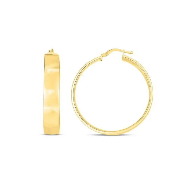 Gold Earrings in 14 Karat Yellow Gold 4.70 Grams Tzfasman Jewelers Brooklyn, NY