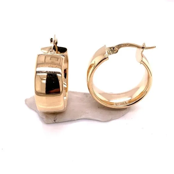 Gold Earrings in 14 Karat Yellow Gold 3.1 Grams Tzfasman Jewelers Brooklyn, NY