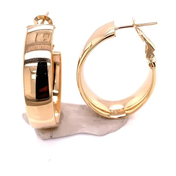 Gold Earrings in 14 Karat Yellow Gold 4.4 Grams Tzfasman Jewelers Brooklyn, NY