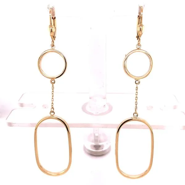Gold Earrings in 14 Karat Yellow Gold 2.8 Grams Tzfasman Jewelers Brooklyn, NY