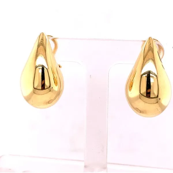Gold Earrings in 14 Karat Yellow Gold 6.5 Grams Tzfasman Jewelers Brooklyn, NY