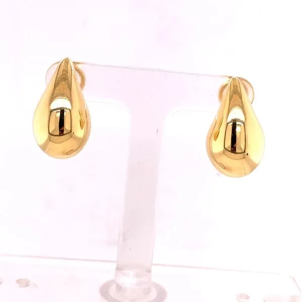 Gold Earrings in 14 Karat Yellow Gold 5 Grams Tzfasman Jewelers Brooklyn, NY