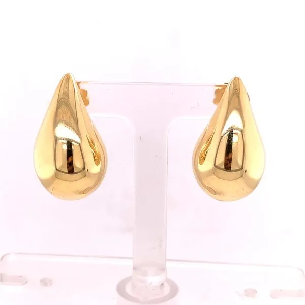 Gold Earrings in 14 Karat Yellow Gold 6.2 Grams Tzfasman Jewelers Brooklyn, NY