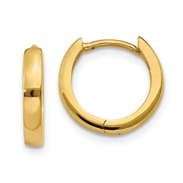 Gold Earrings in 14 Karat Yellow Gold 1.19 Grams Tzfasman Jewelers Brooklyn, NY