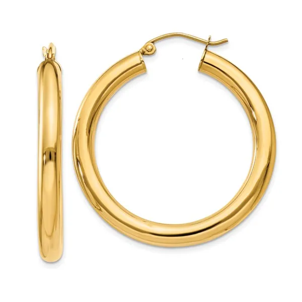 Gold Earrings in 14 Karat Yellow Gold 2.9 Grams similar item image