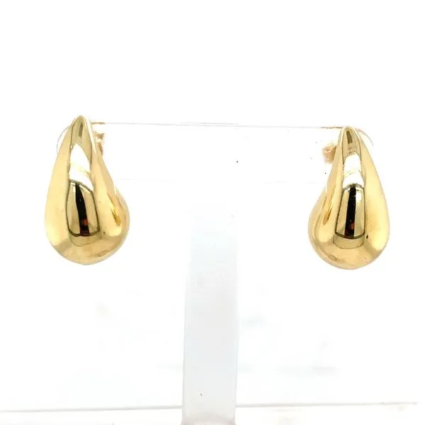 Gold Earrings in 14 Karat Yellow Gold 3.5 Grams Tzfasman Jewelers Brooklyn, NY