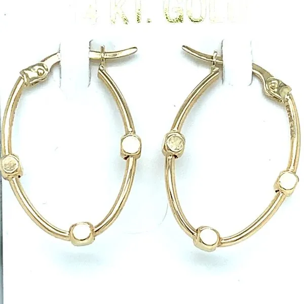 Gold Earrings in 14 Karat Yellow Gold Tzfasman Jewelers Brooklyn, NY