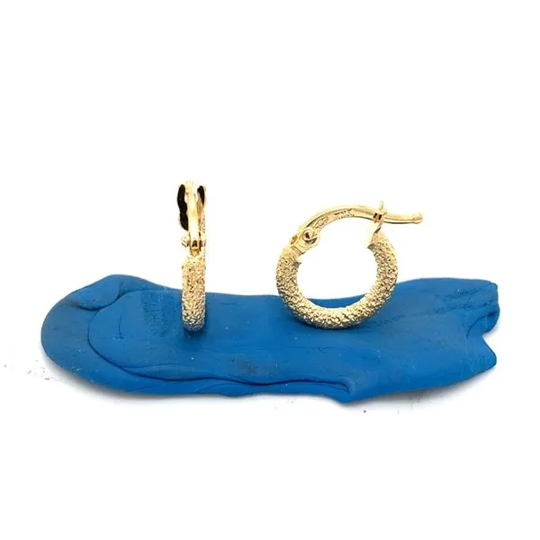 Gold Earrings in 14 Karat Yellow Gold 1/4