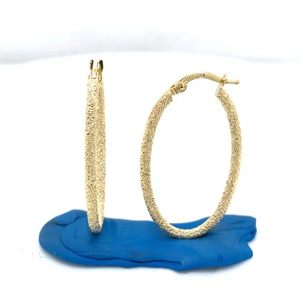 Gold Earrings in 14 Karat Yellow Gold 1.6 Grams Tzfasman Jewelers Brooklyn, NY