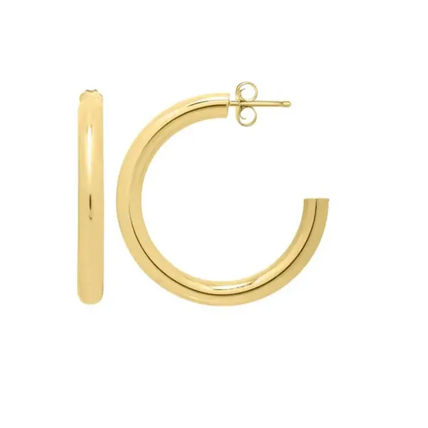 Gold Earrings in 14 Karat Yellow Gold 2.80 Grams Tzfasman Jewelers Brooklyn, NY