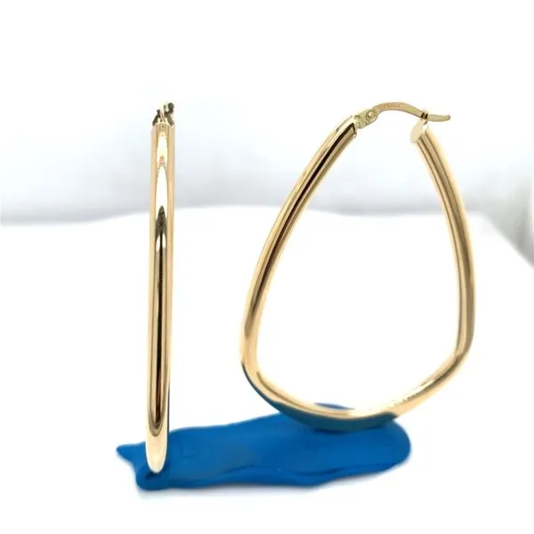 Gold Earrings in 14 Karat Yellow Gold 4.3 Grams Tzfasman Jewelers Brooklyn, NY