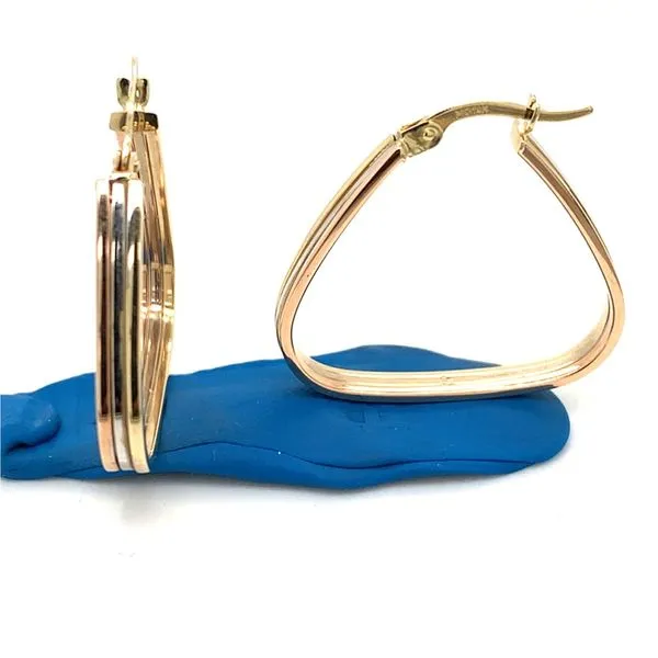 Gold Earrings in 14 Karat Yellow Gold 2.9 Grams Tzfasman Jewelers Brooklyn, NY