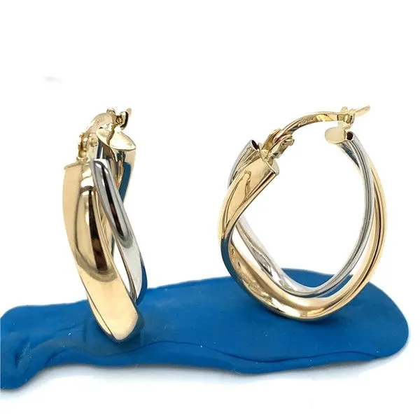 Gold Earrings in 14 Karat Yellow Gold 3.1 Grams Tzfasman Jewelers Brooklyn, NY
