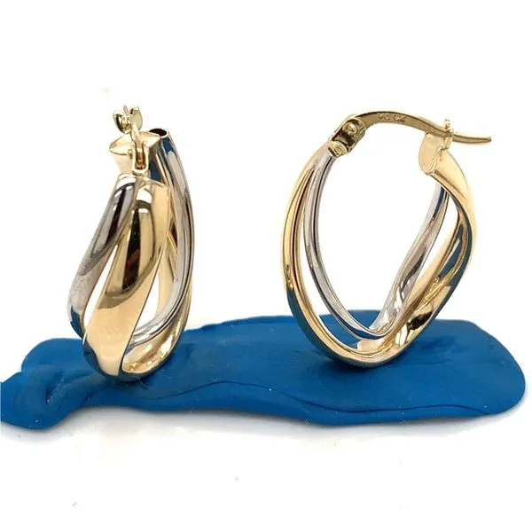 Gold Earrings in 14 Karat Yellow Gold 3.1 Grams Tzfasman Jewelers Brooklyn, NY