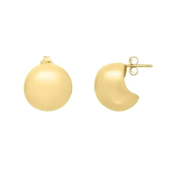 Gold Earrings in 14 Karat Yellow Gold 5.60 Grams Tzfasman Jewelers Brooklyn, NY