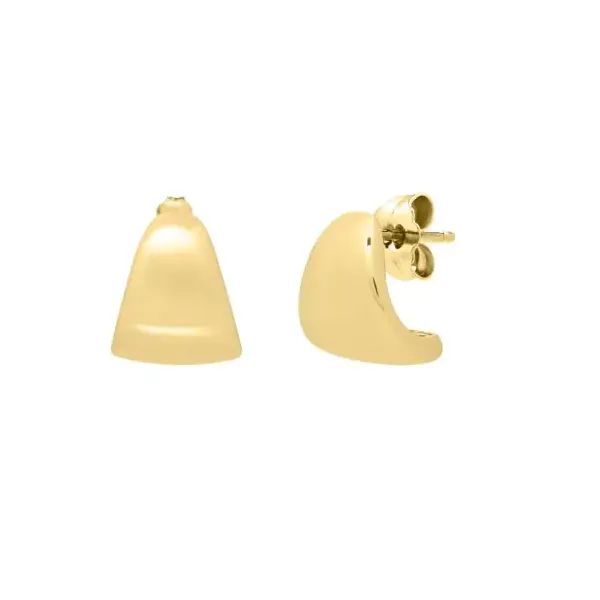 Gold Earrings in 14 Karat Yellow Gold 3.30 Grams Tzfasman Jewelers Brooklyn, NY