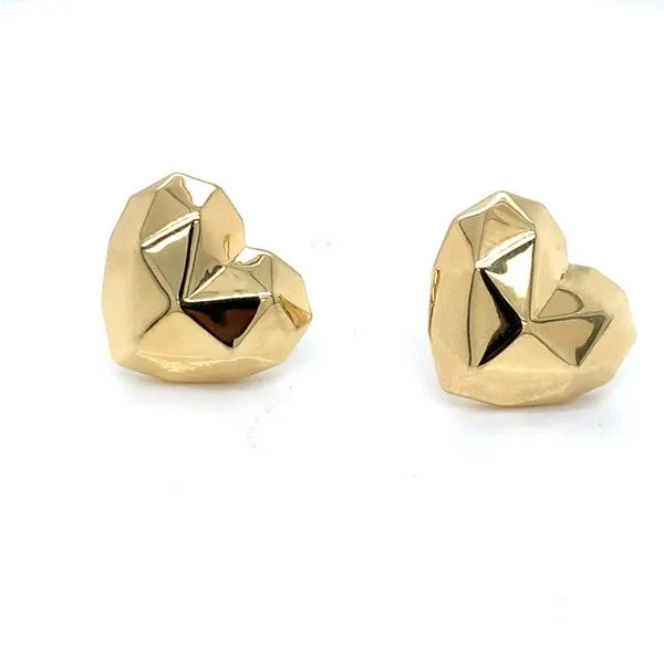 Gold Earrings in 14 Karat Yellow Gold 1.9 Grams Tzfasman Jewelers Brooklyn, NY