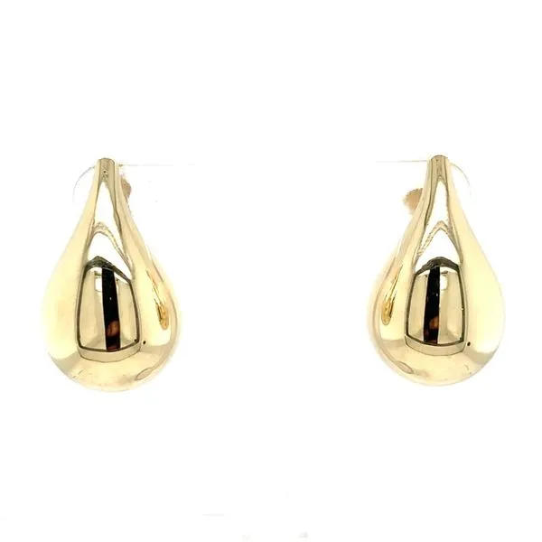 Gold Earrings in 14 Karat Yellow Gold 3.3 Grams Tzfasman Jewelers Brooklyn, NY