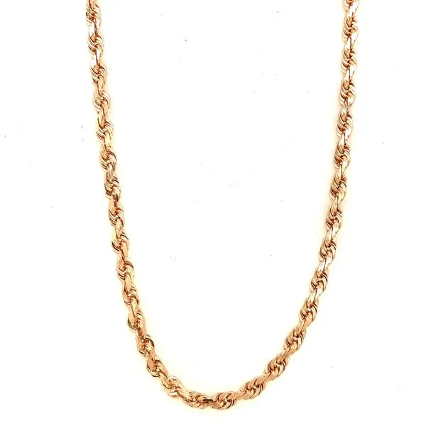 Gold Necklace in 14 Karat Rose Gold 26.00 Grams Tzfasman Jewelers Brooklyn, NY