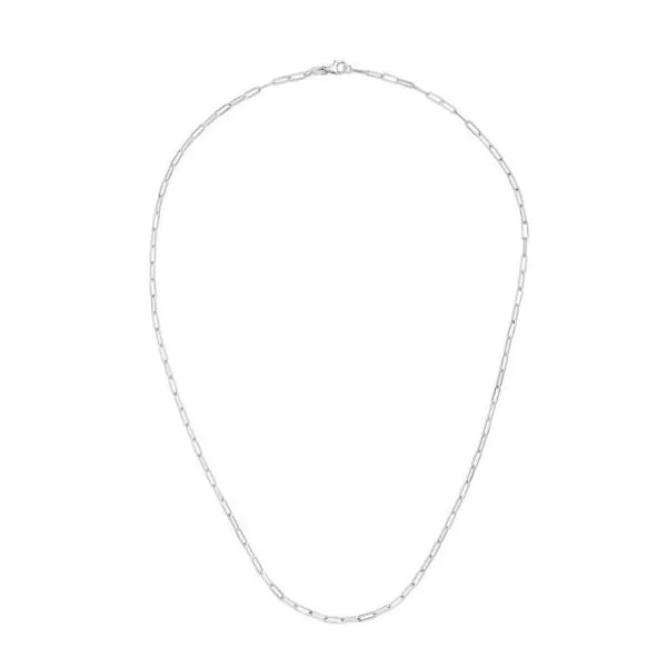 14 Karat White Gold Necklace 2.72 Grams Tzfasman Jewelers Brooklyn, NY