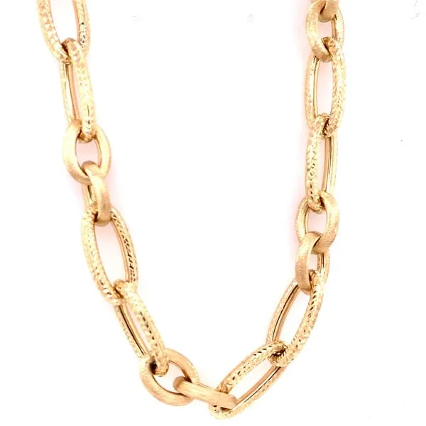 Gold Necklace in 14 Karat Yellow Gold 30.9 Grams Tzfasman Jewelers Brooklyn, NY