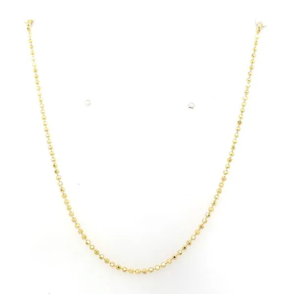 Gold Necklace in 14 Karat Yellow Gold 2.3 Grams Tzfasman Jewelers Brooklyn, NY