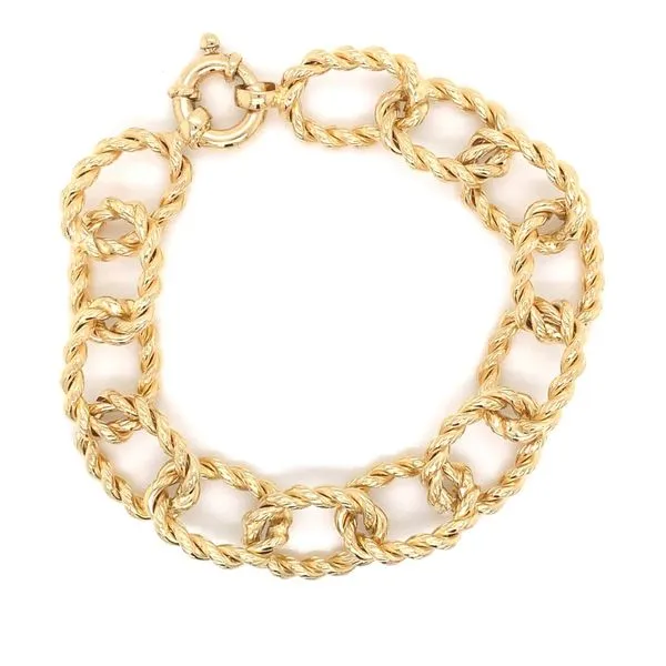 Gold Bracelets in 14 Karat Yellow Gold  7.8 Grams Tzfasman Jewelers Brooklyn, NY