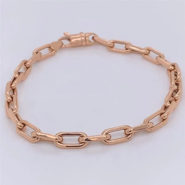 Gold Bracelets in 14 Karat Rose Gold 5 Grams Tzfasman Jewelers Brooklyn, NY