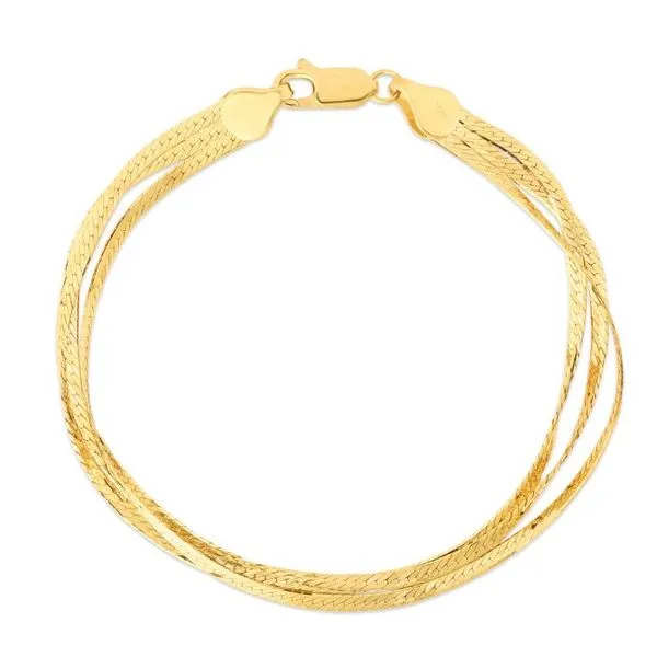 Gold Bracelets in 14 Karat Yellow Gold 4.20 Grams Tzfasman Jewelers Brooklyn, NY