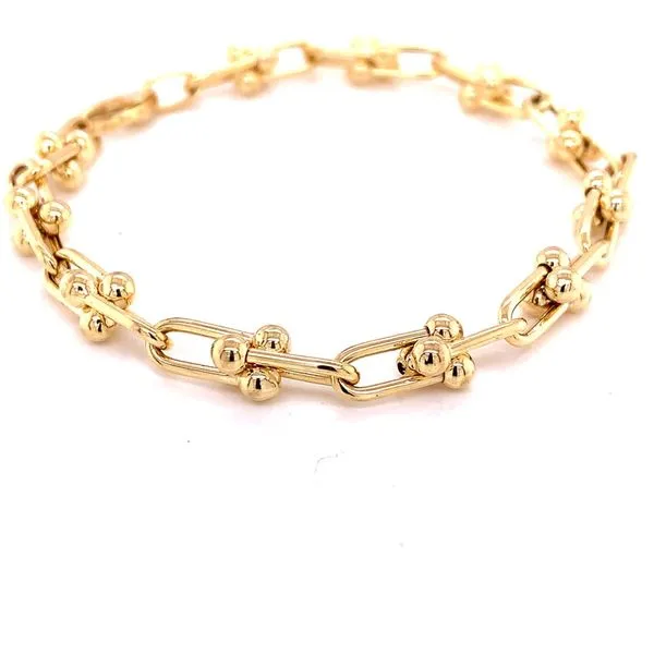 Gold Bracelets in 14 Karat Yellow Gold 8.4 Grams Tzfasman Jewelers Brooklyn, NY