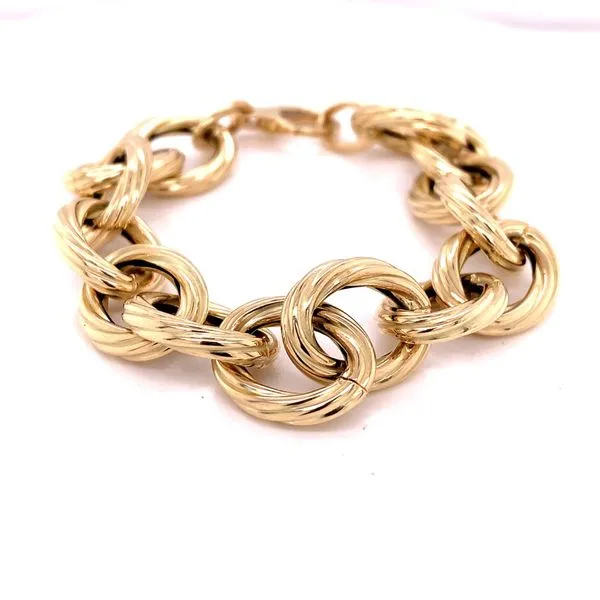 Gold Bracelets in 14 Karat Yellow Gold 10.7 Grams Tzfasman Jewelers Brooklyn, NY