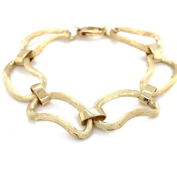 Gold Bracelets in 14 Karat Yellow Gold 14.4 Grams Tzfasman Jewelers Brooklyn, NY