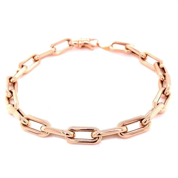 Gold Bracelets in 14 Karat Rose Gold 7.8 Grams Tzfasman Jewelers Brooklyn, NY