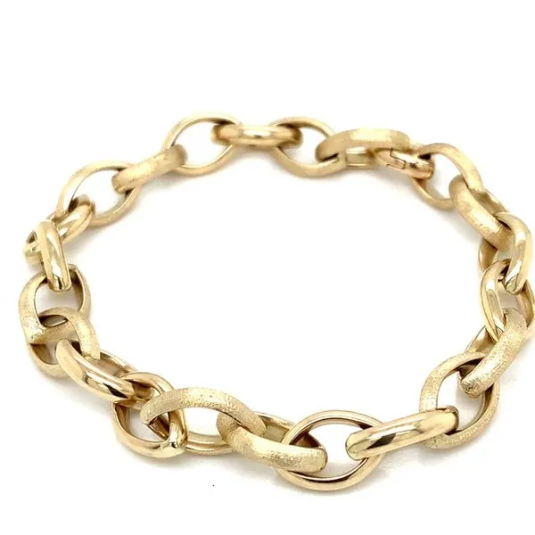 Gold Bracelets in 14 Karat Yellow Gold 8.7 Grams Tzfasman Jewelers Brooklyn, NY