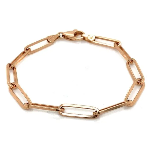 Gold Bracelets in 14 Karat Rose Gold 8.1 Grams Tzfasman Jewelers Brooklyn, NY