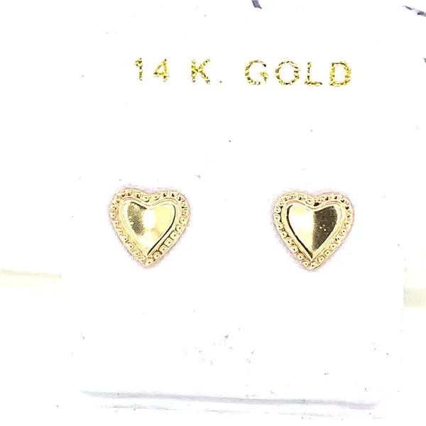 Kids Earrings in 14 Karat Yellow Gold Tzfasman Jewelers Brooklyn, NY