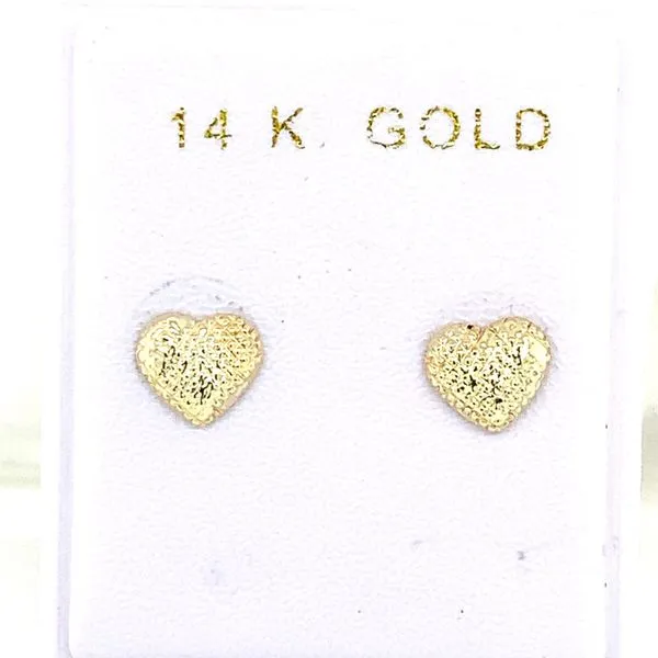 Kids Earrings in 14 Karat Yellow Gold Tzfasman Jewelers Brooklyn, NY