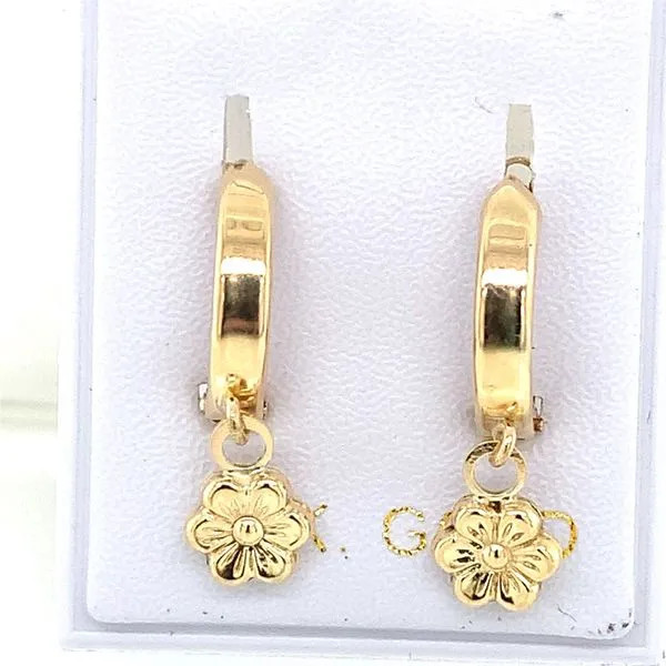 Kids Earrings in 14 Karat Yellow Gold Tzfasman Jewelers Brooklyn, NY