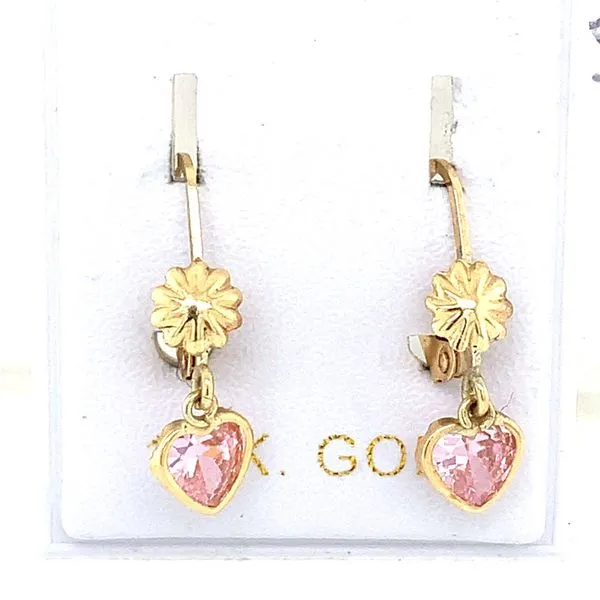 Kids Earrings in 14 Karat Yellow Gold Tzfasman Jewelers Brooklyn, NY