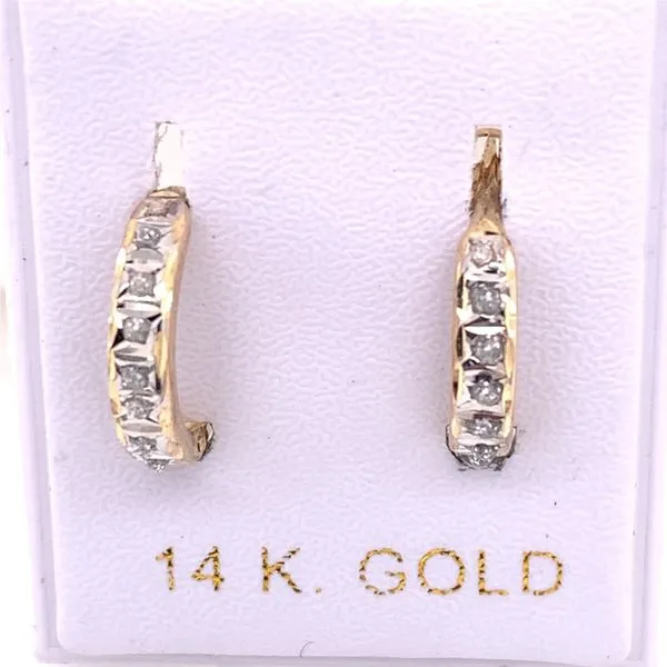 Kids Earrings in 14 Karat Yellow Gold Tzfasman Jewelers Brooklyn, NY