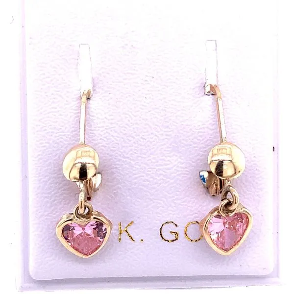 Kids Earrings in 14 Karat Yellow Gold Tzfasman Jewelers Brooklyn, NY