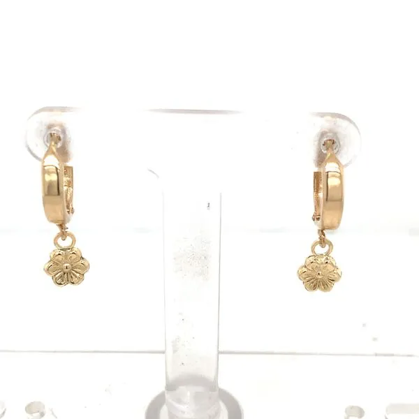 Kids Earrings in 14 Karat Yellow Gold Tzfasman Jewelers Brooklyn, NY