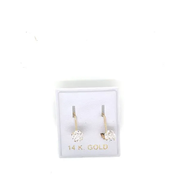 Kids Earrings in 14 Karat Yellow Gold Tzfasman Jewelers Brooklyn, NY