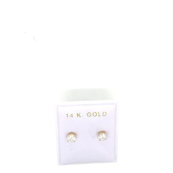 Kids Earrings in 14 Karat Yellow Gold Tzfasman Jewelers Brooklyn, NY