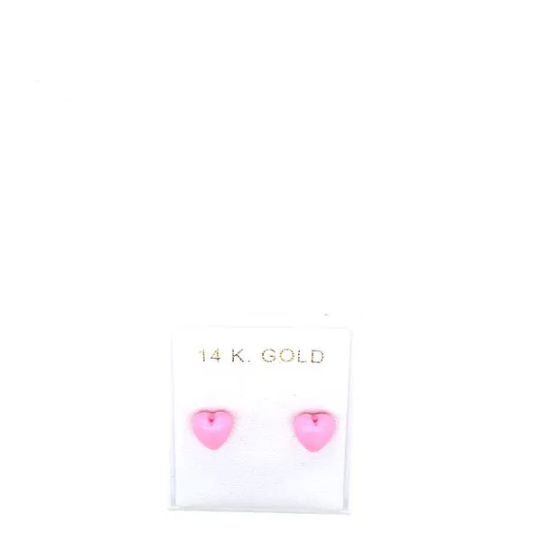 14 Karat Yellow Gold Kids Earrings Tzfasman Jewelers Brooklyn, NY