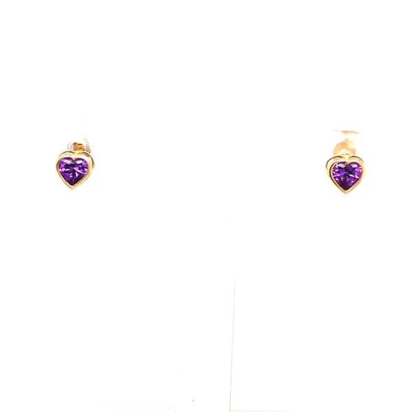 Kids Earrings in 14 Karat Yellow Gold Tzfasman Jewelers Brooklyn, NY