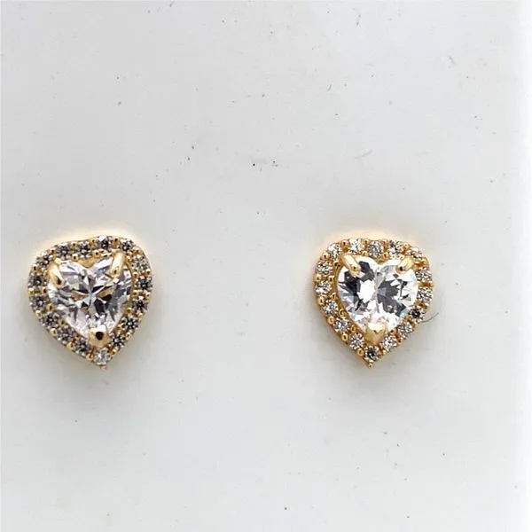 14 Karat Yellow Gold Kids Earrings Tzfasman Jewelers Brooklyn, NY